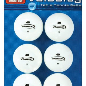 Halex Velocity Table Tennis Balls Plastic White