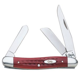 Case Med Stockman Red Stainless Steel 3.5 in. Pocket Knife