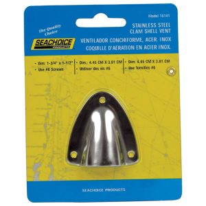 Seachoice Polished Stainless Steel 1-21/32 in. L X 1-3/4 in. W Ventilator 1 pk