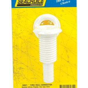 Seachoice Polished Plastic 5/8 in. W Thru Hull Connector 1 pk