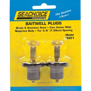 Seachoice Stainless Steel 5/8 in. W Deck and Baitwell Plugs 1 pk