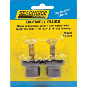 Seachoice Stainless Steel 3/4 in. W Deck and Baitwell Plugs 2 pk