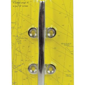 Seachoice Stainless Steel 6 in. L Hollow Base Cleat 1 pk