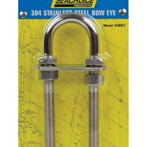 Seachoice Stainless Steel 2-1/4 in. L Bow Eye 1 pk