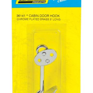 Seachoice Chrome-Plated Brass 3 in. L X 7.25 in. W Cabin Door Hook 1 pk