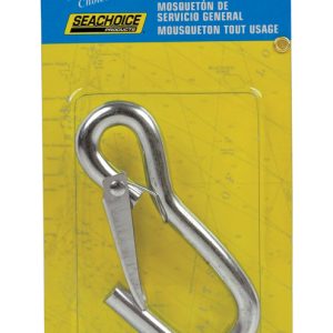 Seachoice Zinc-Plated Steel 4-1/2 in. L Utility Snap Hook 1 pk