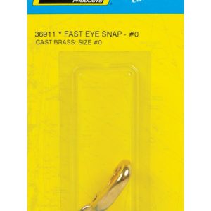 Seachoice Polished Brass 2 in. L X 7/16 in. W Fast Eye Snap 1 pk