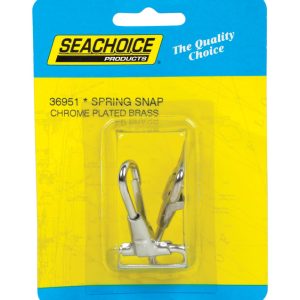 Seachoice Chrome-Plated Brass 2-1/8 in. L X 1 in. W Spring Snaps 2 pk