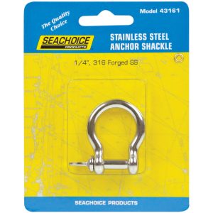 Seachoice Polished Stainless Steel 1 in. L X 1/4 in. W Shackle 1 pk