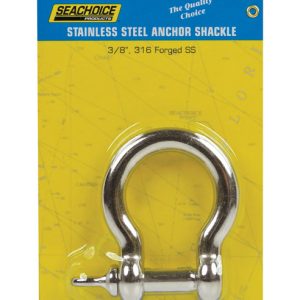 Seachoice Polished Stainless Steel 1 in. L X 3/8 in. W Shackle 1 pk