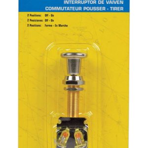 Seachoice Push-Pull Switch Chrome Plated Brass