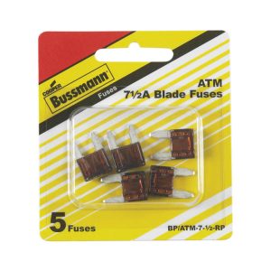 Bussmann 7.5 amps ATM Brown Blade Fuse 5 pk