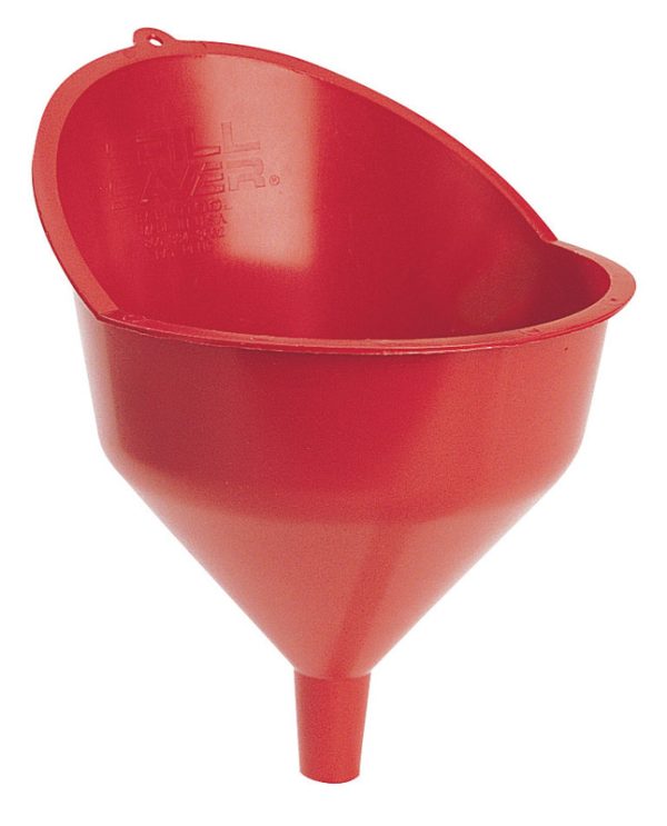 FloTool Red 12.5 in. H Plastic Funnel
