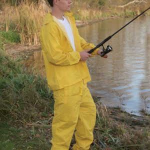 Boulder Creek Yellow PVC-Coated Rayon Three Piece Rain Suit XXX-Large