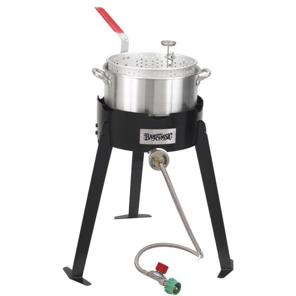 Bayou Classic 41000 BTU Aluminum Deep Fryer 10 qt