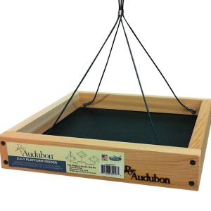 Audubon 3 in 1 Wild Bird 3 lb Cedar/Screen Platform Bird Feeder 1 ports