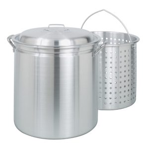 Bayou Classic Aluminum Grill Stockpot with Basket 30 qt 1 pk