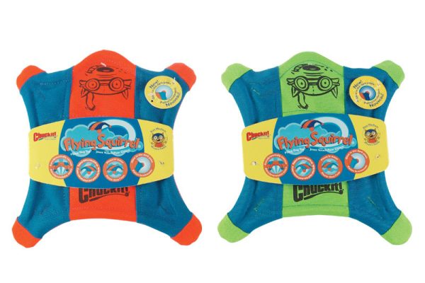 Chuckit! Assorted Flying Squirrel Canvas Dog Toy Medium 1 pk