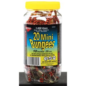 Keeper Multicolored Bungee Cord Set 10 in. L 20 pk