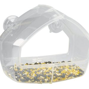 Perky-Pet Wild Bird 1 cups Plastic Window Bird Feeder 1 ports