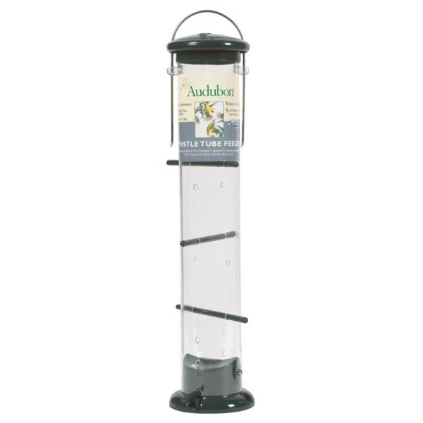 Audubon Finch 2 lb Plastic Thistle Tube Bird Feeder 8 ports