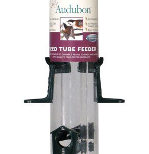 Audubon Wild Bird 2 lb Plastic Tube Bird Feeder 6 ports