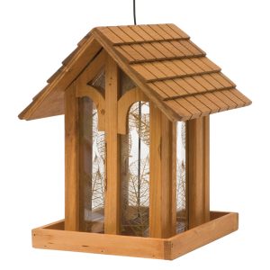 Perky-Pet Wild Bird 3.5 lb Cedar Mountain Chapel Bird Feeder 1 ports