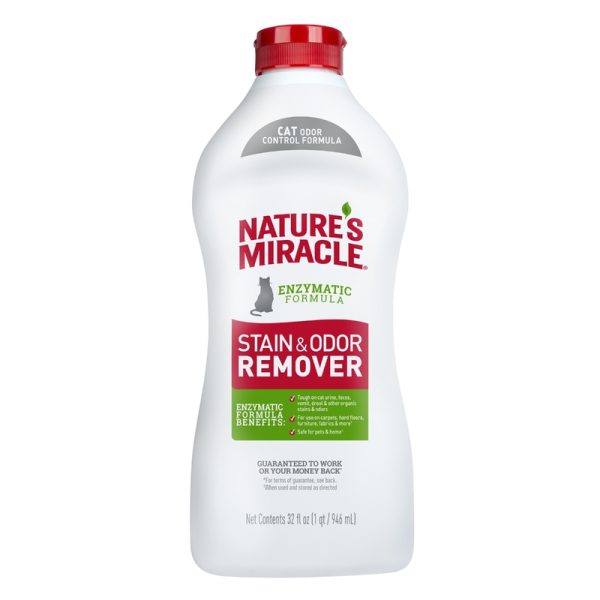 Nature's Miracle Just for Cats No Scent Stain and Odor Remover Liquid