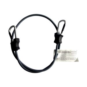 Keeper Black Carabiner Style Bungee Cord 48 in. L X 0.315 in. 1 pk