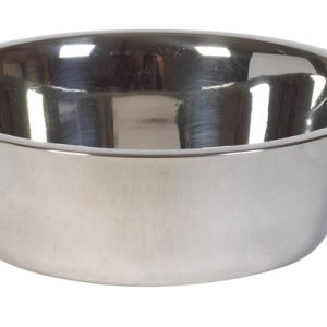 Hilo Silver Plain Stainless Steel 3 qt Pet Dish For Dogs