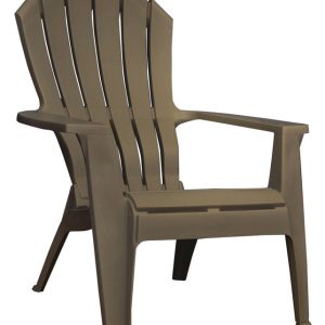 Adams RealComfort Earth Brown Polypropylene Frame Adirondack Chair