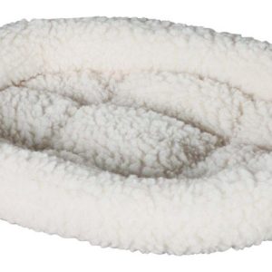 Petmate White Poly Cotton Pet Bed 2 in. H X 18 in. W X 16 in. L