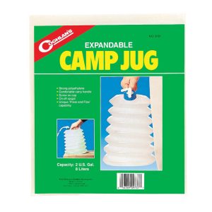 Coghlan's White Expandable Camp Jug 12.000 in. H X 10.375 in. W X 2 in. L 2 gal 1 pk