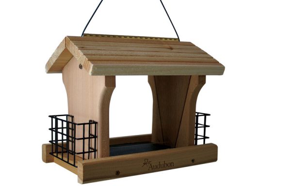 Audubon Wild Bird 5 lb Cedar Combo Seed & Suet Bird Feeder 4 ports