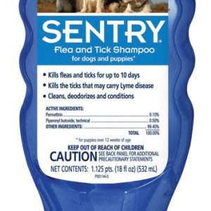 Sentry Liquid Dog Flea and Tick Shampoo Permethrin, Piperonyl Butoxide and Other Ingredients 18 oz