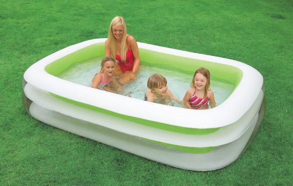 Intex 203 gal Rectangular Plastic Inflatable Pool 22 in. H X 69 in. W X 103 in. L