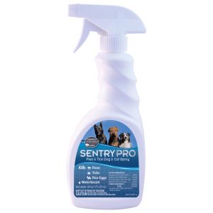 Sentry Pro Liquid Cat and Dog Flea and Tick Spray Pyrethrin, Permethrin, and Bicycloheptene 16 oz