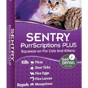 Sentry Prescriptions Plus Liquid Cat Flea and Tick Drops Etofenprox and Pyriproxynfen 0.047 oz