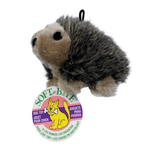 Aspen Pet Multicolored Hedgehog Plush Dog Toy Medium 1 pk