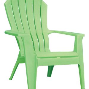 Adams RealComfort Summer Green Polypropylene Frame Adirondack Chair