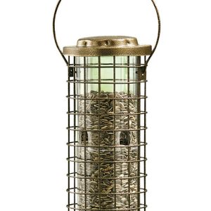 Perky-Pet Squirrel Stumper Wild Bird 3 lb Metal/Plastic Bird Feeder 8 ports