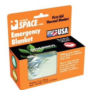 Grabber Warmers Silver Survival Blanket .5 in. H X 56 in. W X 84 in. L 1 pk