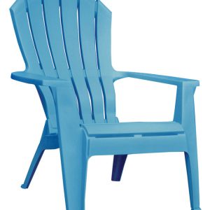 Adams RealComfort Pool Blue Polypropylene Frame Adirondack Chair