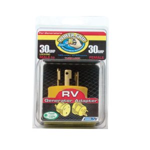Camco Power Grip 2.1 in. 30 amps RV Generator Adapter 30 AMP 1 pk