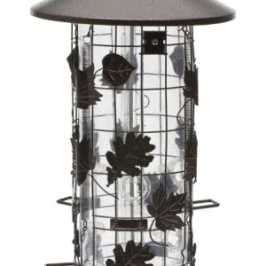 Perky-Pet Squirrel-Be-Gone Wild Bird 8 lb Metal/Plastic Bird Feeder 9 ports