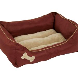 Petmate Aspen Pet Assorted Polyester Pet Bed 8 in. H X 25 in. W X 21 in. L