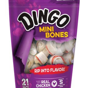 Dingo Small Adult Mini Bones Chicken 21 pk
