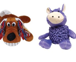 Boss Pet Digger's Assorted Cow Plush Dog Toy Large 1 pk