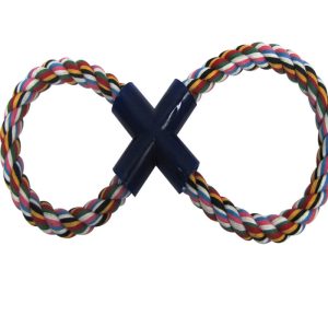 Boss Pet Digger's Multicolored Figure 8 Cotton Figure Eight Rope Dog Toy Small 1 pk