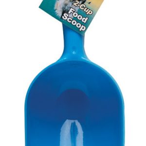Aloe Care Blue Plain Plastic 16 oz Pet Food Scoop For Universal